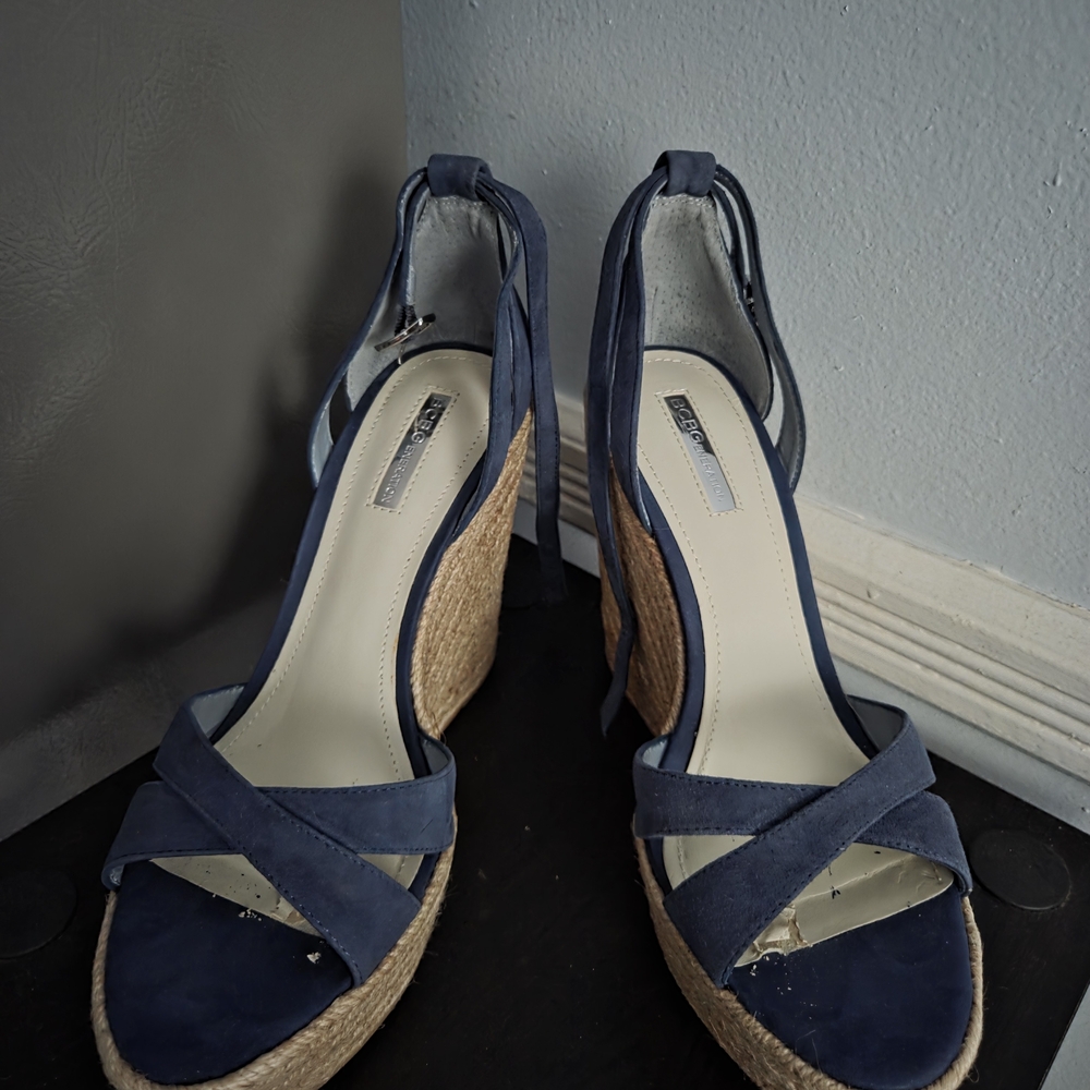 BCBGeneration Navy Espadrille Sandals